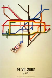 The Tate Gallery by Tube Poster