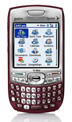 Palm Treo 755p (I have a blue one, not a red)