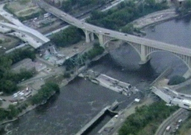 Overall Picture of the Collapsed Bridge