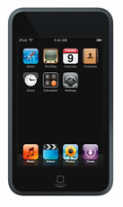 The iPod touch main menu