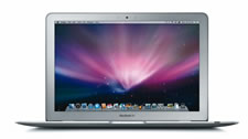 The MacBook Air front view